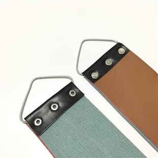 701-传统老式剃刀刀布 荡刀布 擦刀布 牛皮帆布两用型 磨刀布