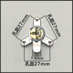 酒店锁芯 适用必达锁芯 三孔三角锁芯副厂TECH宾馆锁芯电子门锁头