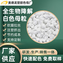 透明降解塑料填充母粒可降解白色母料 工厂pbat可降解白色母粒