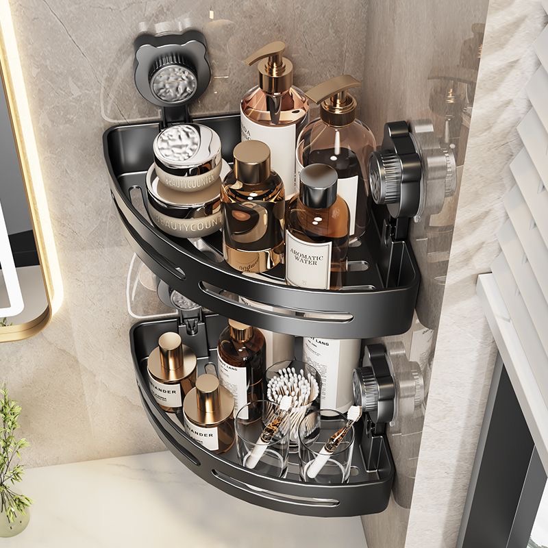 强悍承重免打孔三角置物架ABS