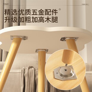 小型飘窗圆桌阳台茶 小桌子卧室坐地茶几小户型t客厅家用2024新款
