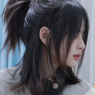 速发假发男复尾武士头半狼扎古鲻鱼头百搭酷帅男士短发全头套