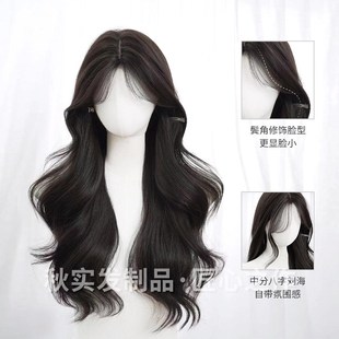 速发金华市秋实发制品有限公司假发日常长卷发新自款然大浪波碎