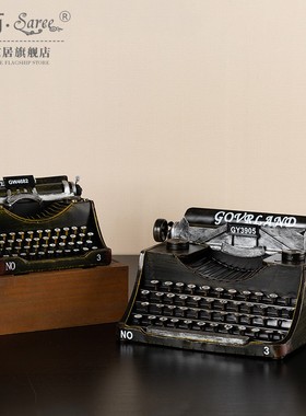 速发复古老式经典影文打字机模具怀旧家居书房摆件电英道型橱窗装