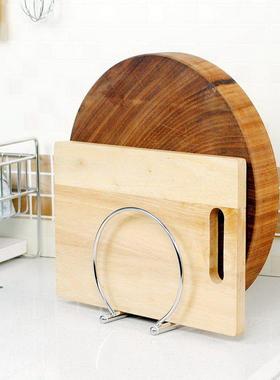 SDR双格砧板架家用加厚304不锈钢菜板架 不锈钢多功能厨房置物架