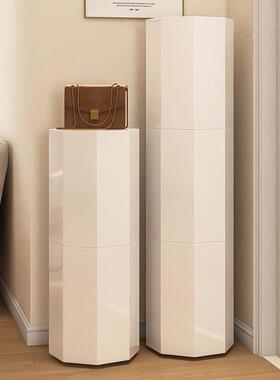 2025年新款旋转鞋柜家用门口大容量入户玄关阳台智能消毒多层鞋架