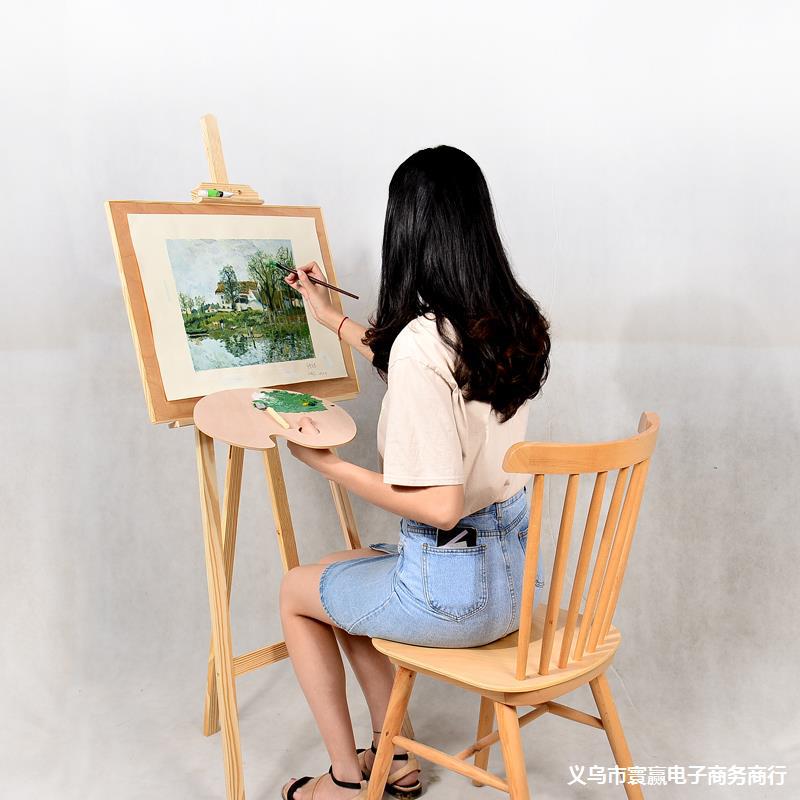 速发8架美术生素描工品套装全套用具4K画k开油画板支架式折叠可携