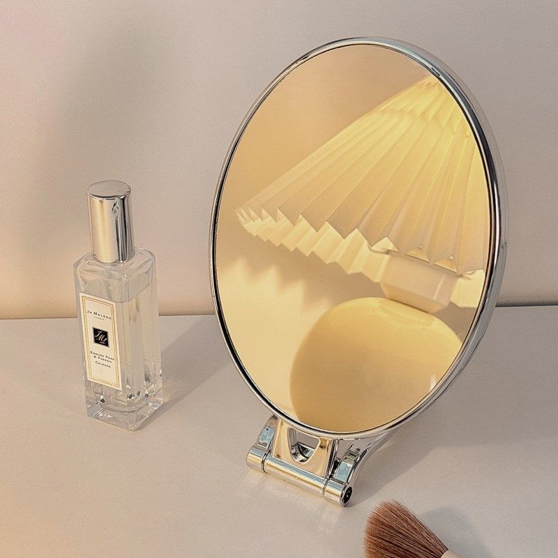 速发镜学化妆镜桌面台式可折叠高清镜子宿生舍家用壁挂式梳妆镜