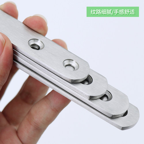 现货不锈钢角码直角固o定一字直片连接件铁片家具桌椅TL型角铁支