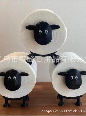 新款创意卡通家居绵羊纸巾盒heep Toilet Per Roll Hol