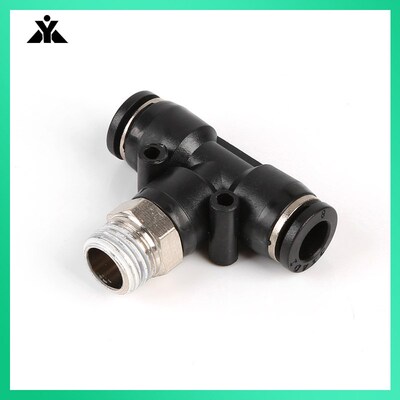 热销PB8-02黑白色T型螺纹三通气缸接头PB4-M5 PB6-01 PB10-03 PB1