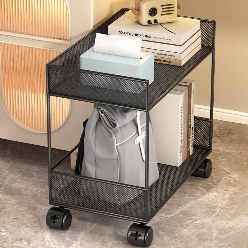 热销办公桌下文件架档案架书包置物架可移动小推车书桌旁侧边收纳