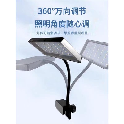 热销小型鱼缸灯二代尼奥水草灯led全光谱s3plus级灯迷你RGB植