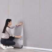 热销亚麻墙布自粘防水加厚电视背景墙纸客厅卧室壁布防V潮简约装