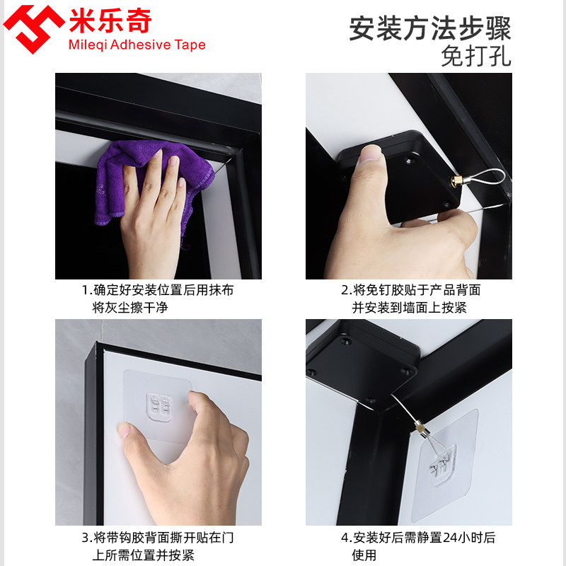 热销免打孔家用自动关门装置铸铁缓冲弹簧拉门器 推拉纱门闭门配