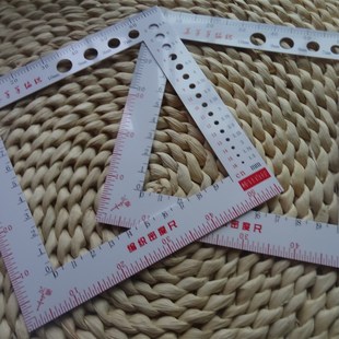 热销美羊羊手工编织乐园编织密度尺多功能毛线织物测量尺棒针测量