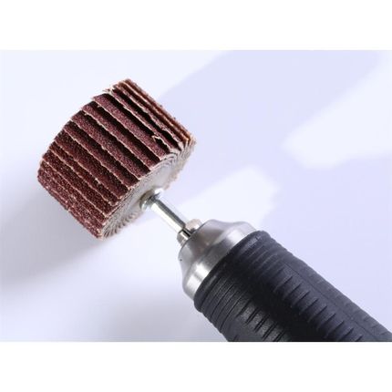 精品小百叶轮打磨头手电钻抛光轮电动木工电磨头工具砂纸圈带柄砂