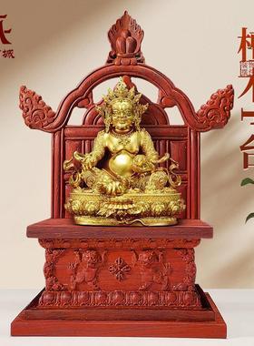 藏村佛像加高底座佛龛供桌神台供奉台佛柜实木财神柜财神爷底座