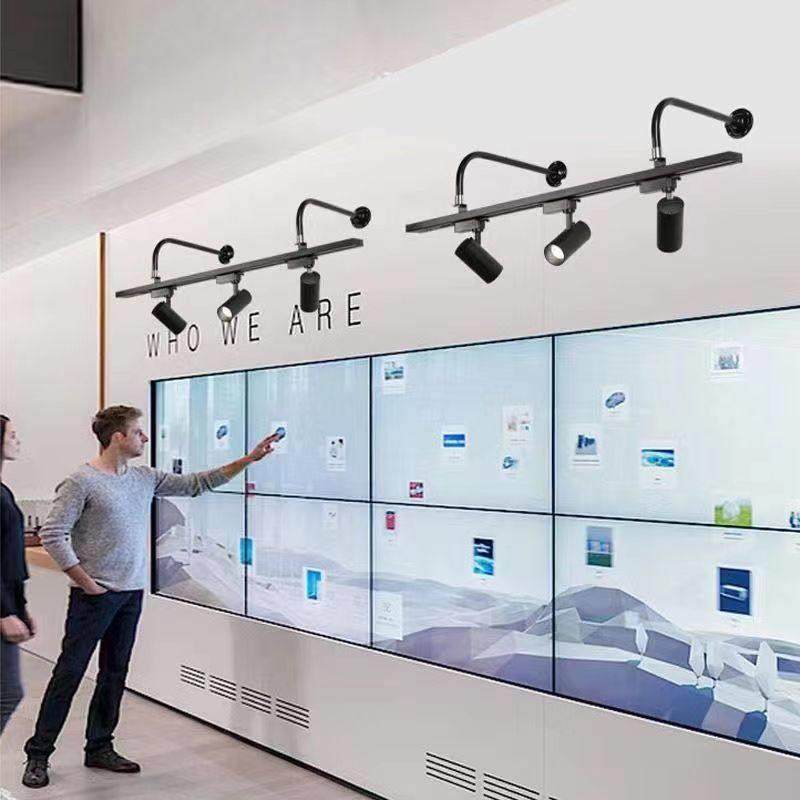 侧装射灯墙壁弯杆壁式明装长吊杆展会展览照画长臂led导轨桥架灯,家装灯饰光源,明装射灯,淘宝优惠券,粉丝福利购,淘宝优惠卷