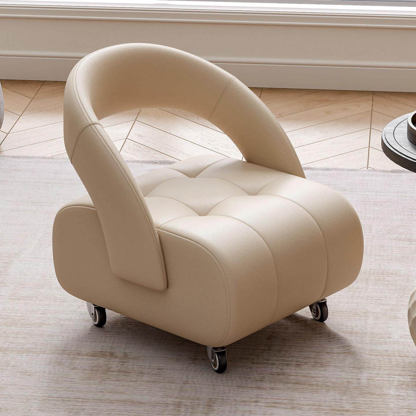 客厅家用意大利万向轮小凳子高级感滑轮静音小板凳沙发凳靠背椅子,住宅家具,万向轮凳,淘宝优惠券,粉丝福利购,淘宝优惠卷