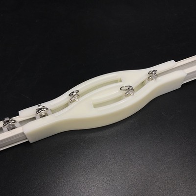 速发窗帘轨道连接器叉交帘连接器器连接条塑道轨料接头窗帘配件