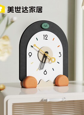 速发创意简约家居桌面座钟办公客厅摆件玄关电视柜钟柜台酒轻奢装
