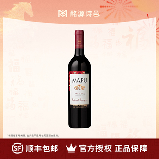 轩尼诗红酒智利原瓶进口罗斯柴尔德男爵大地MAPU赤霞珠干红葡萄酒