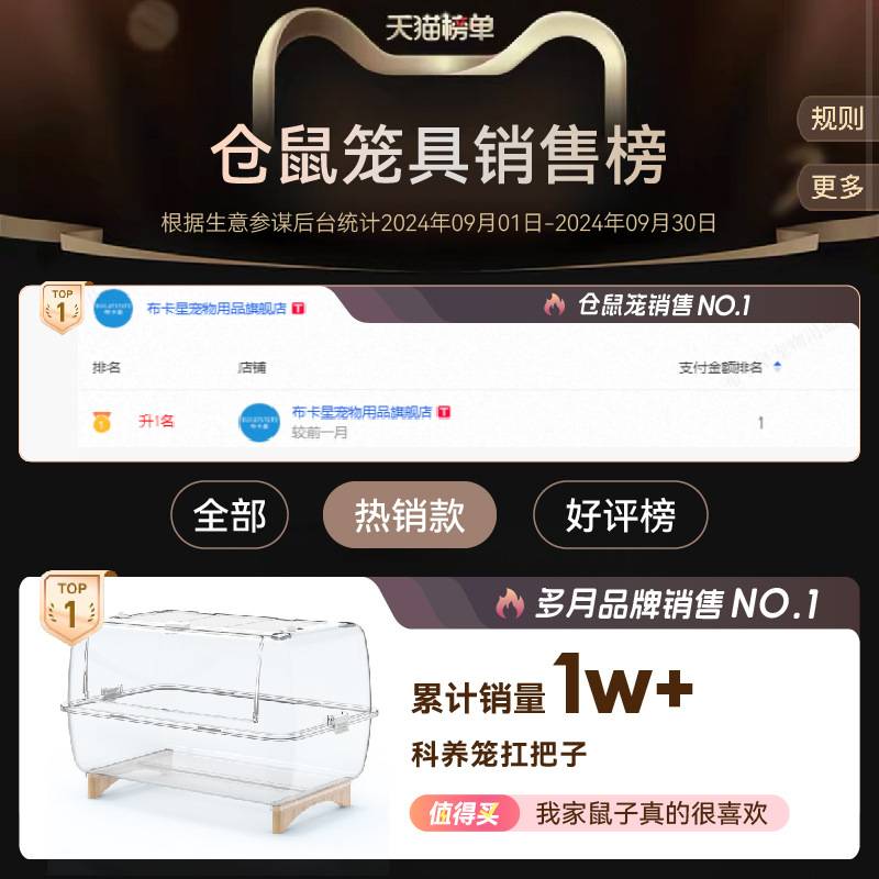 布卡星65星空小仓鼠笼子超大空间豪华别墅60基础笼金丝熊专用用品