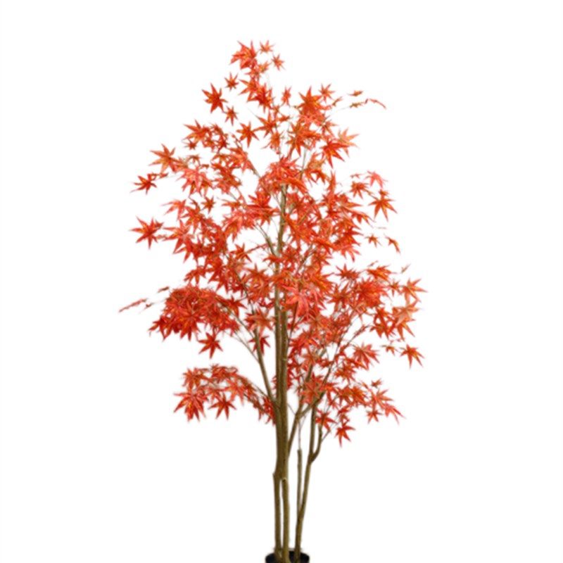仿真红枫树d大型落地盆栽酒店商场橱窗柜仿生绿植室内外造景装饰