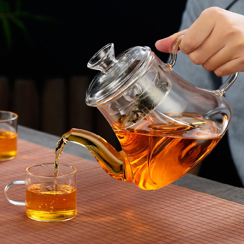 耐热玻璃蒸汽煮茶壶泡茶t家用单壶烧水养生电陶炉专用日式茶具套