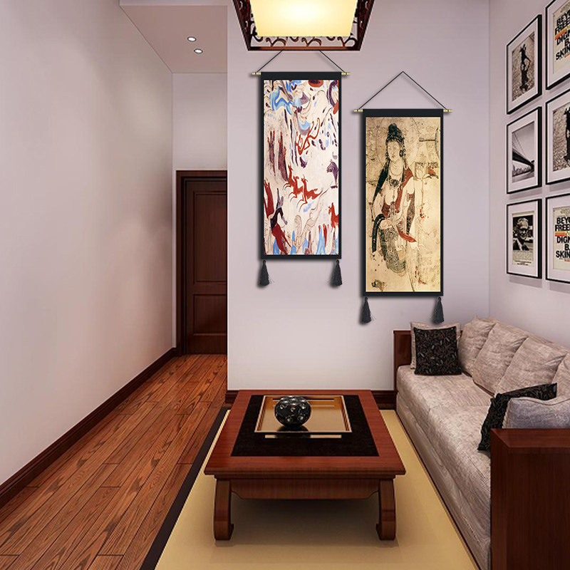 敦煌壁画挂毯民宿挂画民族风卧室墙E壁床头过道布画挂布墙面布中,居家布艺,挂毯/壁毯,淘宝优惠券,粉丝福利购,淘宝优惠卷