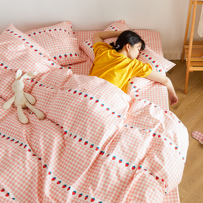 床单单件纯棉斜纹布1.2米学生宿舍单人床儿童卡通N1.5m1.8全棉被
