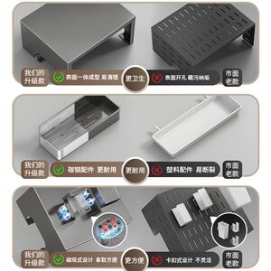 厨房热水器置物架壁挂多功能调料品挂架燃气装饰遮挡.罩燃气遮丑