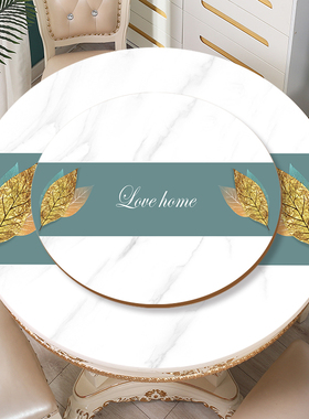 【圆形桌布】防水防油pvsc软玻璃转盘饭店简约免洗耐高温防烫桌垫