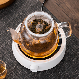耐高温玻璃黑晶炉养生茶r壶蒸汽煮茶壶蒸茶壶煮茶器黑茶壶家用套