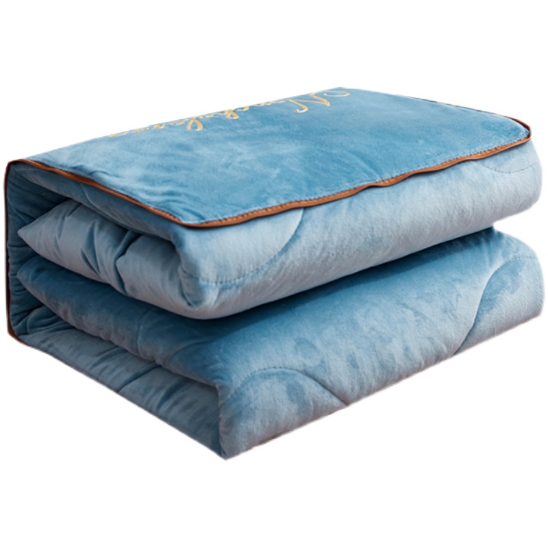 双面加绒加厚毛巾绣抱枕被子两用珊瑚绒保暖N车上办公室午休小毯