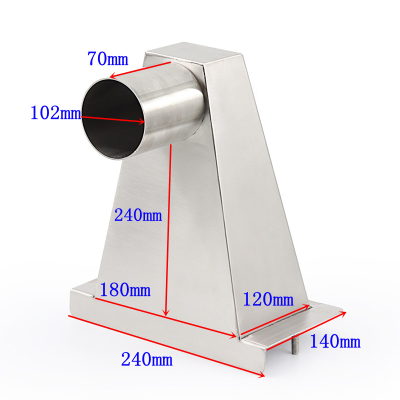 304不锈钢侧入式雨水斗 侧排 墙排 女儿斗 落水斗 W侧墙承插漏斗