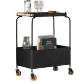 小推车置物架客厅卧o室沙发铁艺移动带轮茶水零食边几收纳置物架