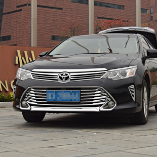 15-17款凯美瑞前杠亮条中网装饰条改装配件前保险X杠后杠电镀条