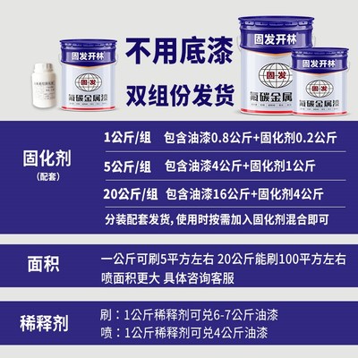 底面合一氟碳漆不锈钢p喷漆镀锌管铝合金金属户外栏杆免底漆氟碳