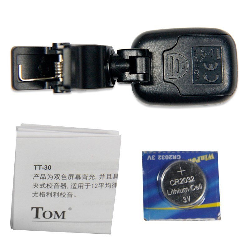 汤姆TOM TT30 UKULELEz校音器 吉他 贝司 尤克里里调音器电子校音