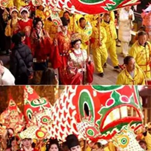 春节游街活动巡游手持鱼灯可爱鲤鱼灯J笼游行氛围拍照花灯定制