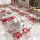 特厚不锈钢可折叠长方桌双层桌y面一体家用餐桌便携带摆摊烧烤方