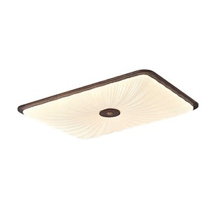 新中式吸顶灯北美黑胡桃木超薄客厅D灯大厅主灯极简卧室书房实木