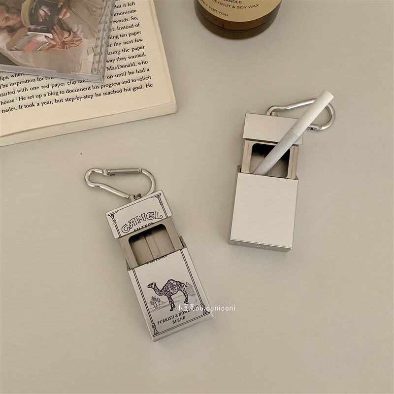 随身迷你烟灰缸创意口袋烟缸手持小巧便携时尚灭T烟缸钥匙扣挂件