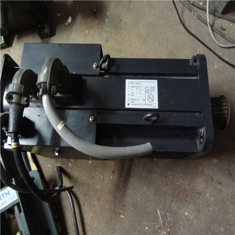拆机安川YASKAWA伺服电机USAFKD-50-FJ11富士贴片机可配伺服驱动~