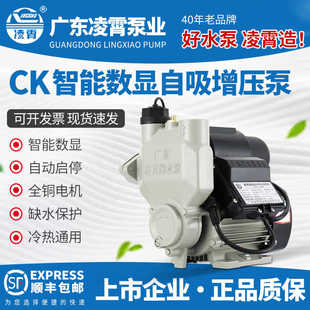 凌霄CK智能全自动增压泵自吸免调试数显家用抽井水自来水水塔加压