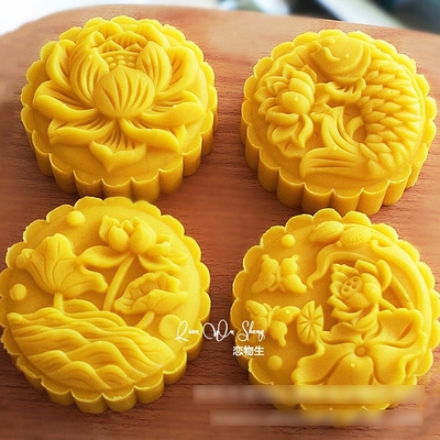 大号月饼模具龙年福字锦鲤龙凤糕点青团馒头红米粿模150g200g250g
