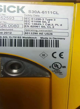 S30A-6111CL  施克扫描仪，无原包装~议价