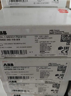 (询价)ABB接触器AF09Z-30-10-23 100-250V
